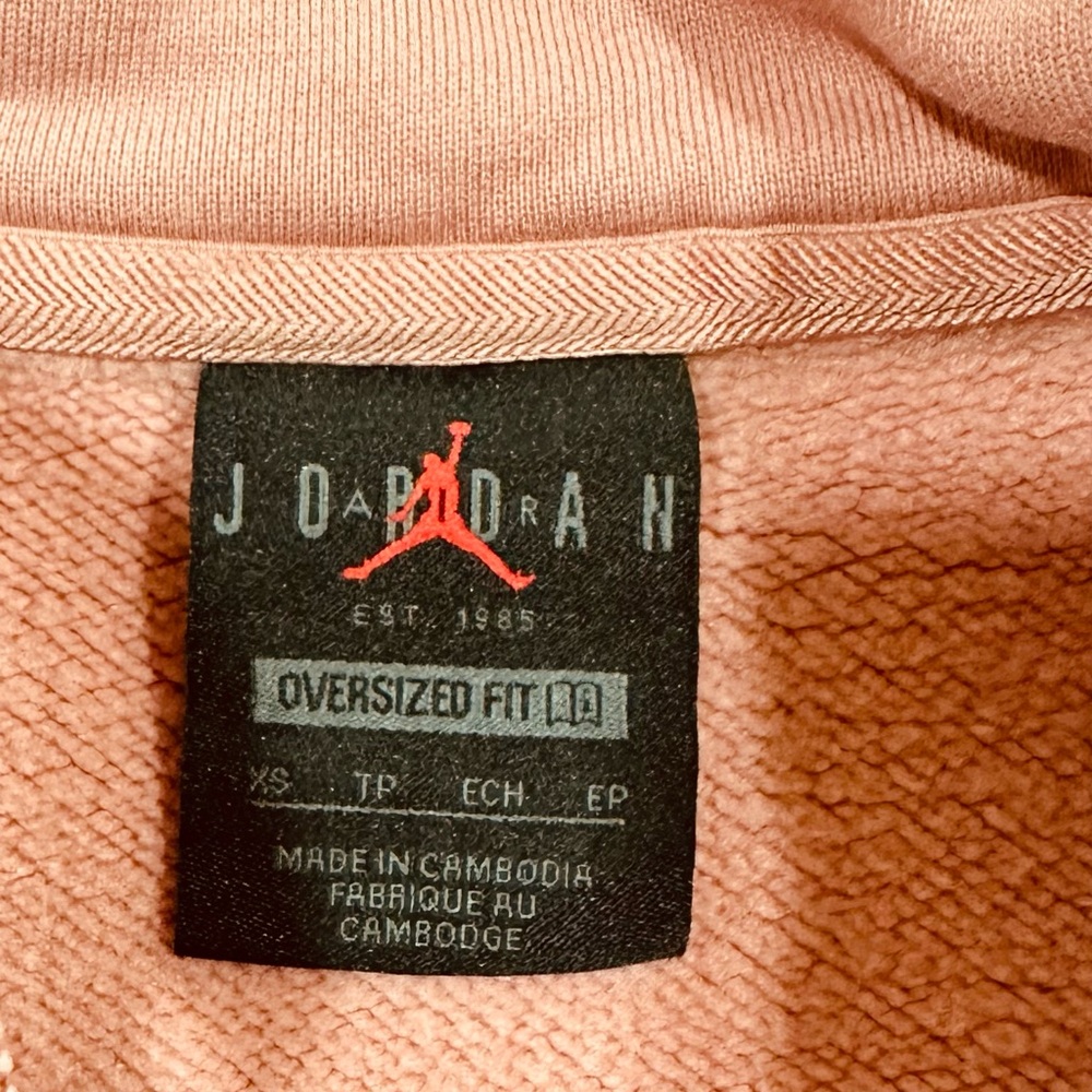 Nike Jordan Flight Women's Sweatshirt Oversized‎ Sienna Size XS - Picture 4 of 9